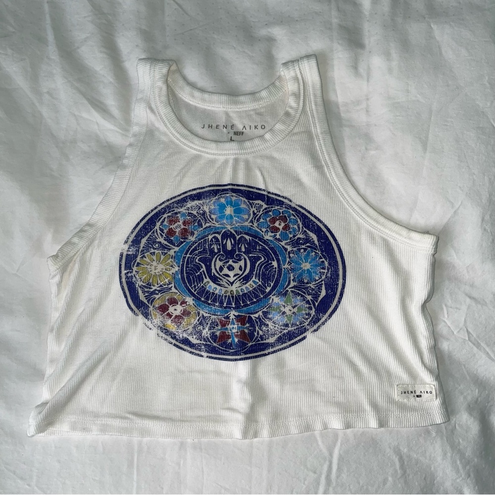 Cropped Racerback Tank Top